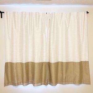 TWO Project 62 Blackout Curtain Panel Color Block Tan 63"